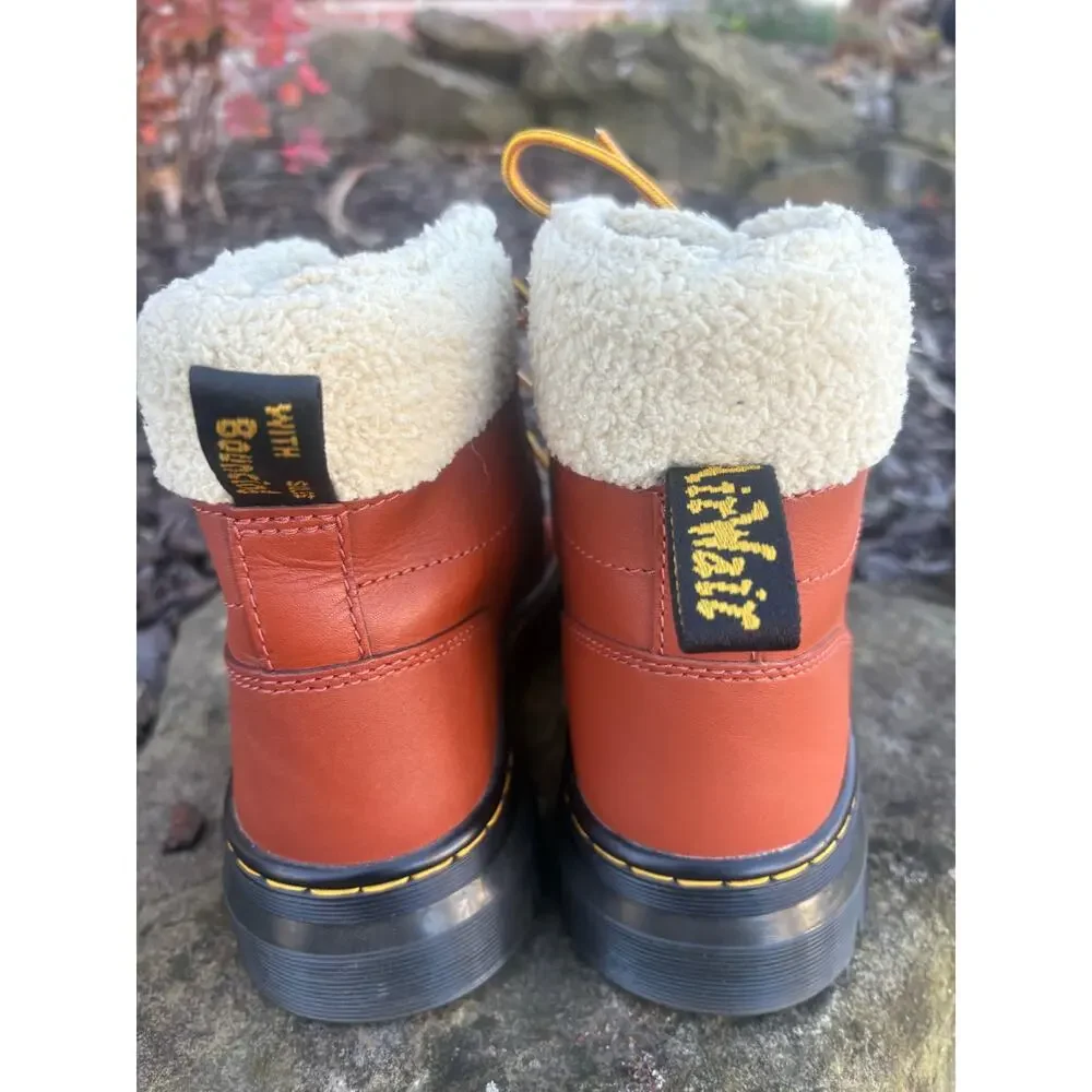 NEW Dr Martens Combs Faux Fur‎ Lined Boots Size 7 - Picture 4 of 7